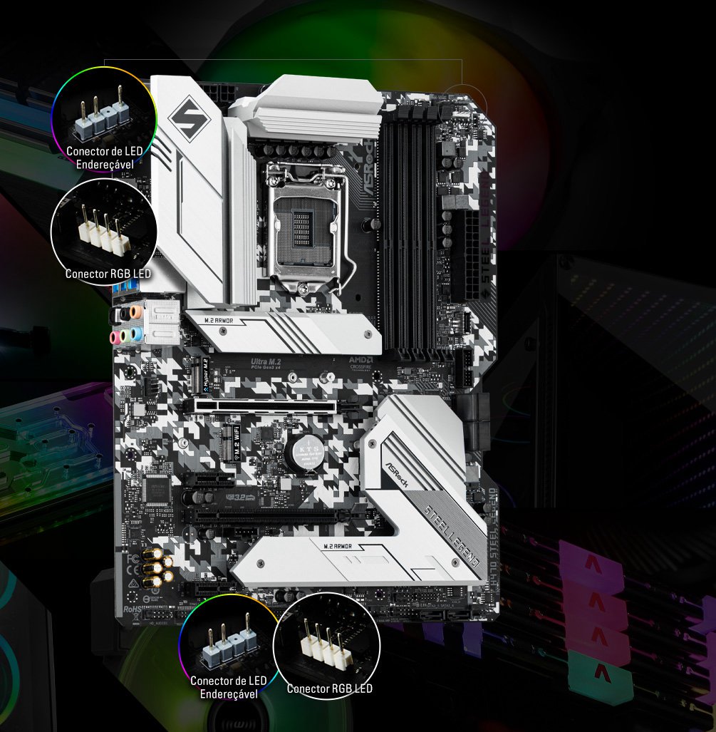 ASRock H470 STEEL LEGEND マザーボード intel ASRock > H470 Steel Legend